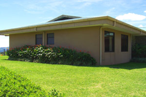 The two larger houses are identical except for reversed floor plans.